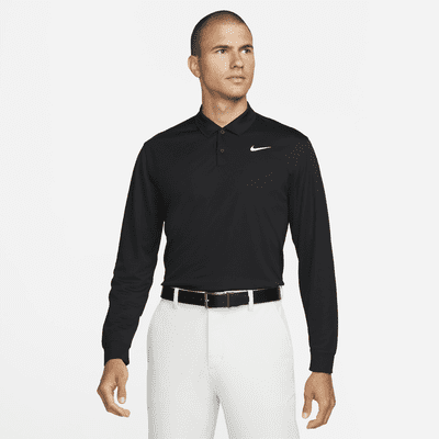 Nike Dri FIT Victory Men s Long Sleeve Golf Polo. Nike AT